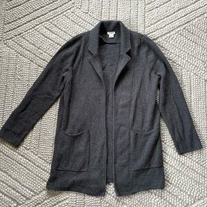 Jcrew Factory open front sweater blazer - charcoal grey - medium